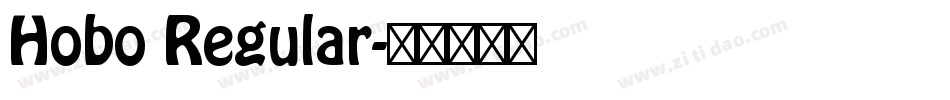 Hobo Regular字体转换